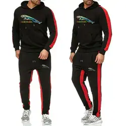 2019 LINGDENG бренд спортивный костюм мужской костюм мужские толстовки наборы мужские спортивные костюмы Спортивная одежда для бега Мужской