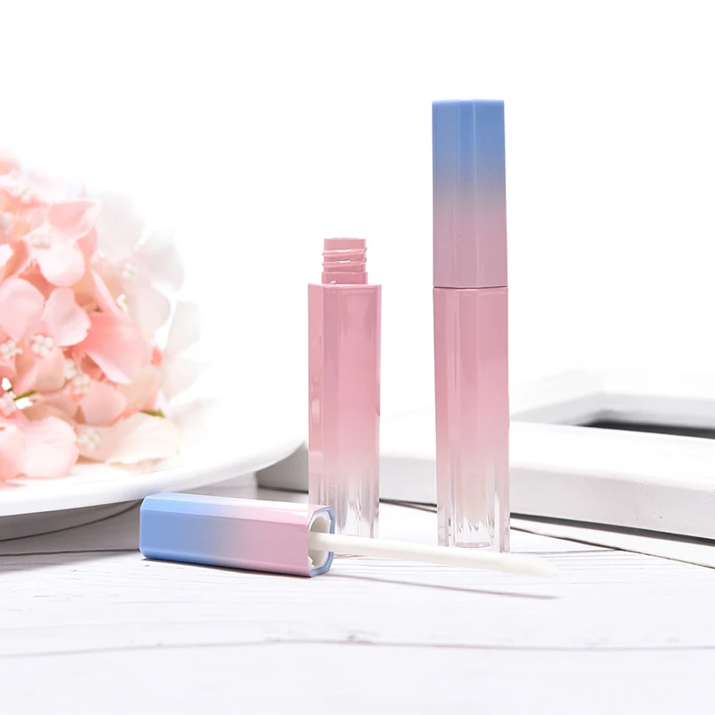 

Empty Lip Gloss Bottle Round Tube DIY Lipstick Container Refillable Vials Sample Display Makeup Accessories