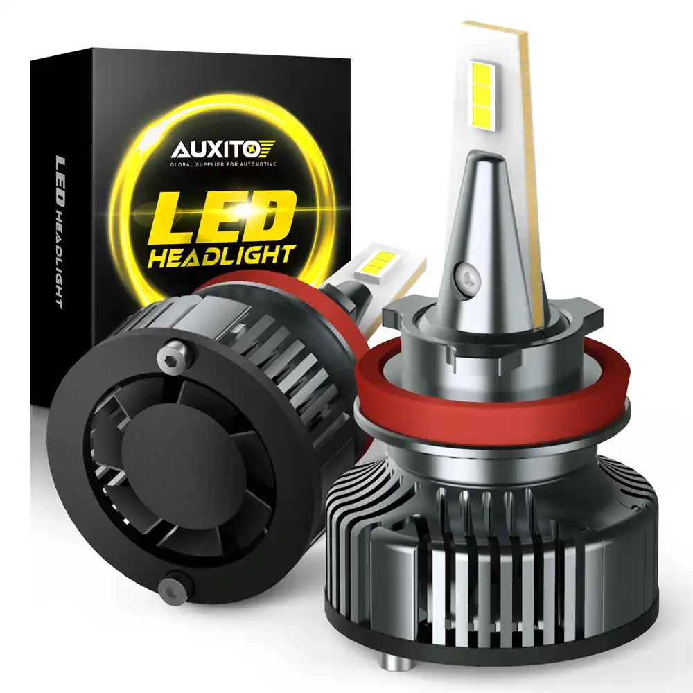 Auxito 2x H4 Led Canバスエラーフリーh11 H8 H9 9005 Hb3 9006 Hb4 9012 Led車のヘッドライト100ワット6500 18k 12v 24v車ランプなしラジオノイズ 車のヘッドライトの球 Led Aliexpress