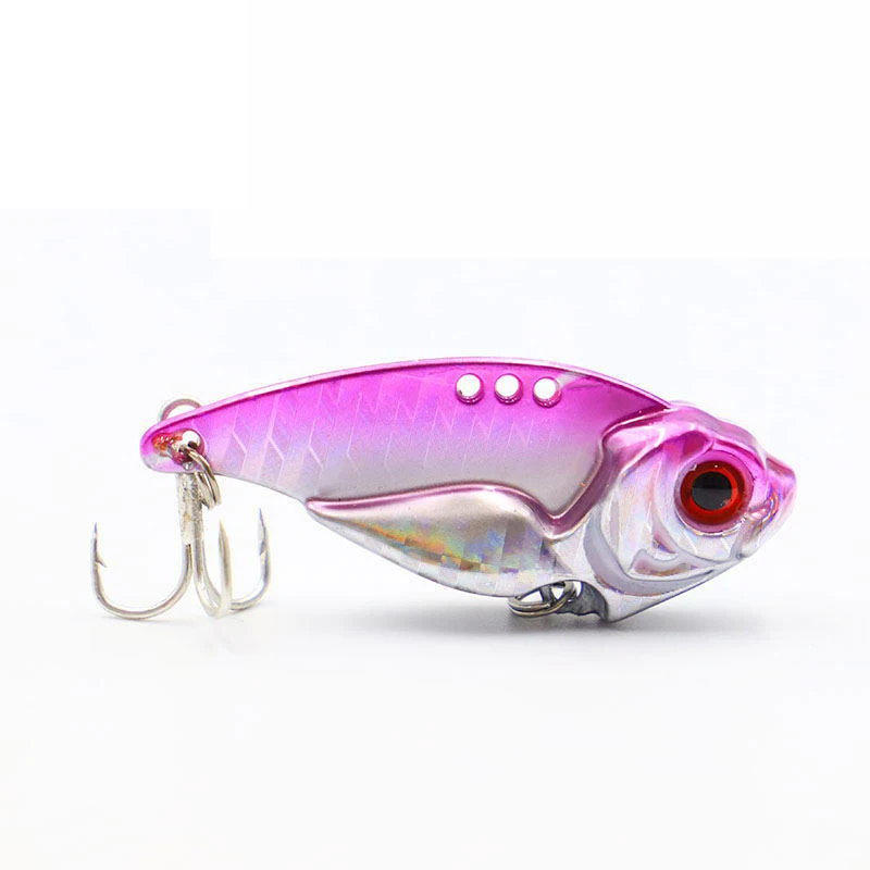 7/10/15/20g 3D EyesMetal Vib лезвие Тонущая приманка вибрации искусственная наживка Vibe для бас-щуки ловля окуня 12 Цветов - Цвет: pink