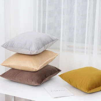 

9 Solid Colors Velvet Cushion Cover Decorative Sofa Cushions Four Sizes Throw Pillow Covers Decor Home Bed Car Pillows Case