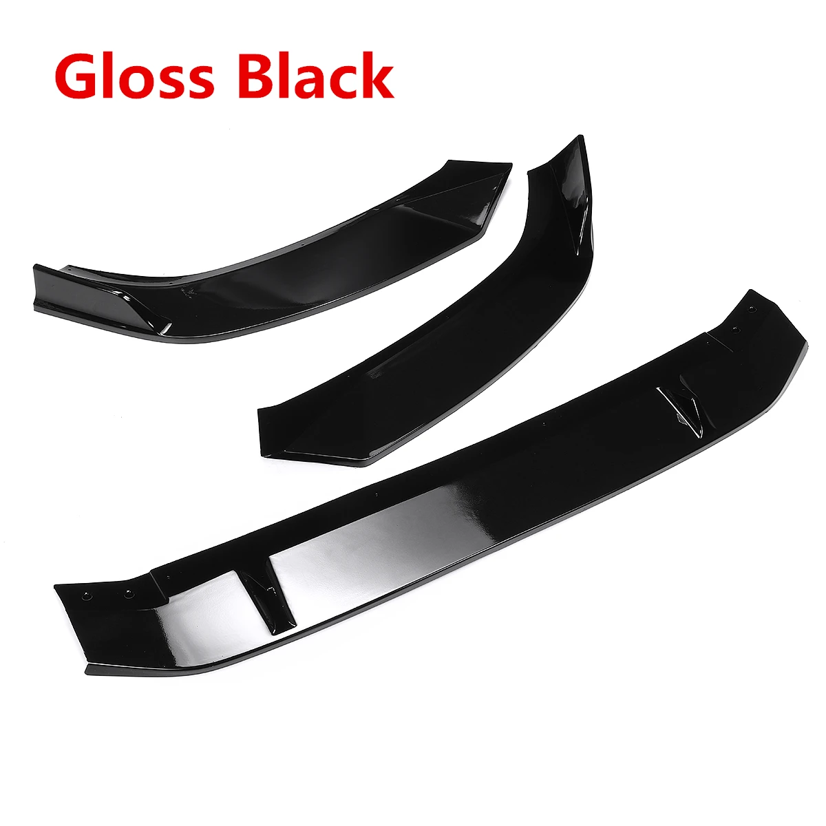Gloss Black Высокое качество A4 автомобильный передний бампер сплиттерная губа Корпус Комплект спойлер, диффузор отражатель губы защитная решетка для Audi A4 - Цвет: Gloss Black