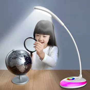 

3 Level Adjustable Brightness LED Table Lamp with Night Light USB Charging Desk lamp Full Color Book Reading Light for Work Study