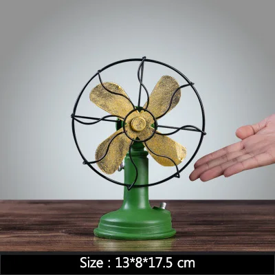 Fan-Green Статуя в американском ретро стиле, модели украшений, винный шкаф, винный шкаф, украшение для рабочего стола, винтажная Статуэтка для домашнего декора - Цвет: Fan-Green