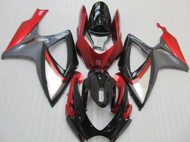 Набор обтекателей для мотоциклов GSXR600 750 K6 06 07 GSXR 600 GSXR750 2006 2007 АБС пластик красный