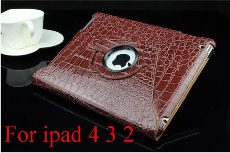 Для ipad 2/3/4 чехол для планшета Магнитный смарт-чехол из полиуретановой кожи для ipad mini 1 2 3 ipad mini чехол/вращающийся на 360 градусов Стенд - Цвет: Brown for ipad 234