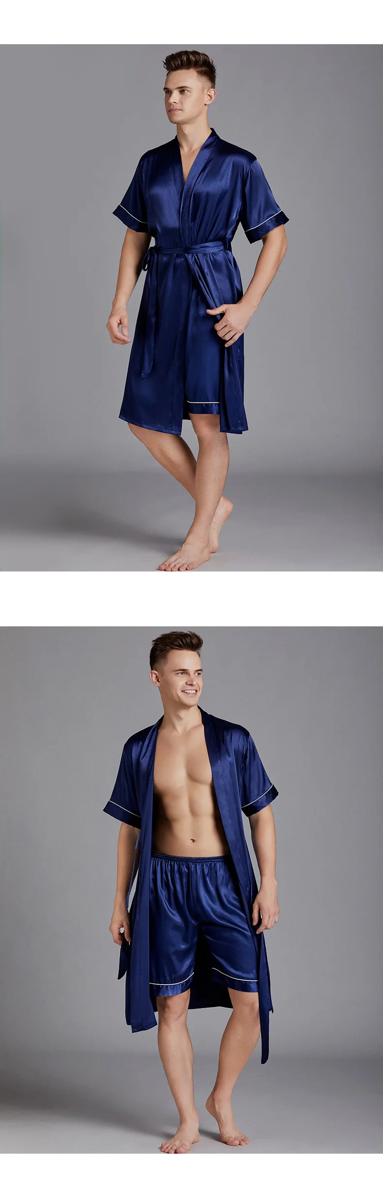 masculino vestido de noite pijamas pijamas homewear