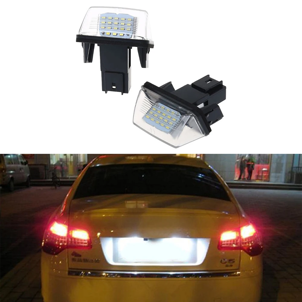 Светодиодный номерной знак для Citroen Toyota Peugeot 206 207 306 307 208 406 407 5008 Partne Camry 50 Prius C3 II C4