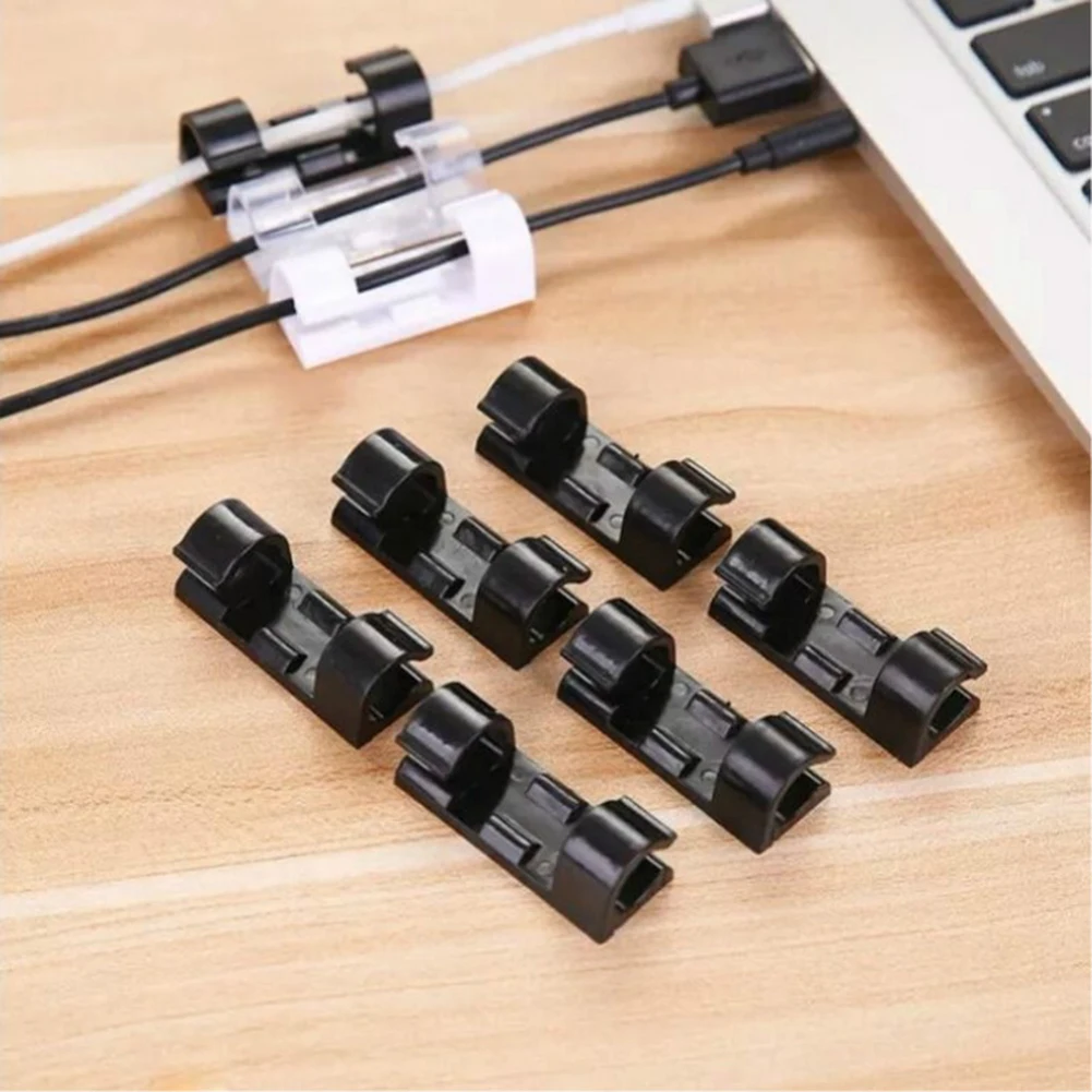 20 шт. самоклеящиеся кабели для зарядки USB шнуры зажимы для кабелей Органайзер держатель провода шнур управление для шнуров питания