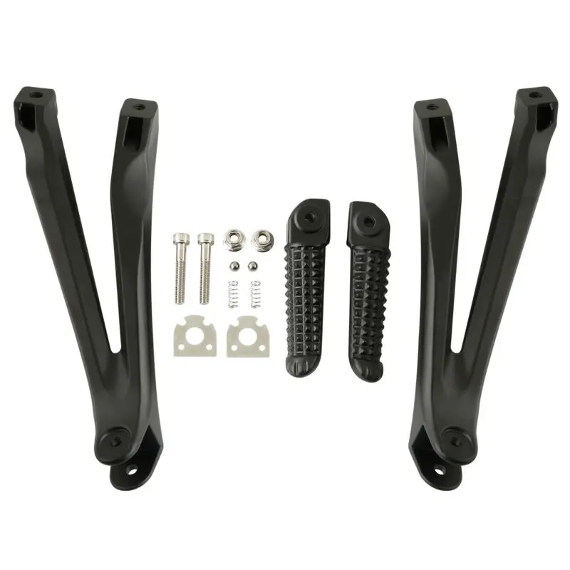 Мотоцикл Задняя подножка подножки Кронштейн Набор для Yamaha YZF R1 YZFR1 2004-2008 2005 06 07 - Цвет: black