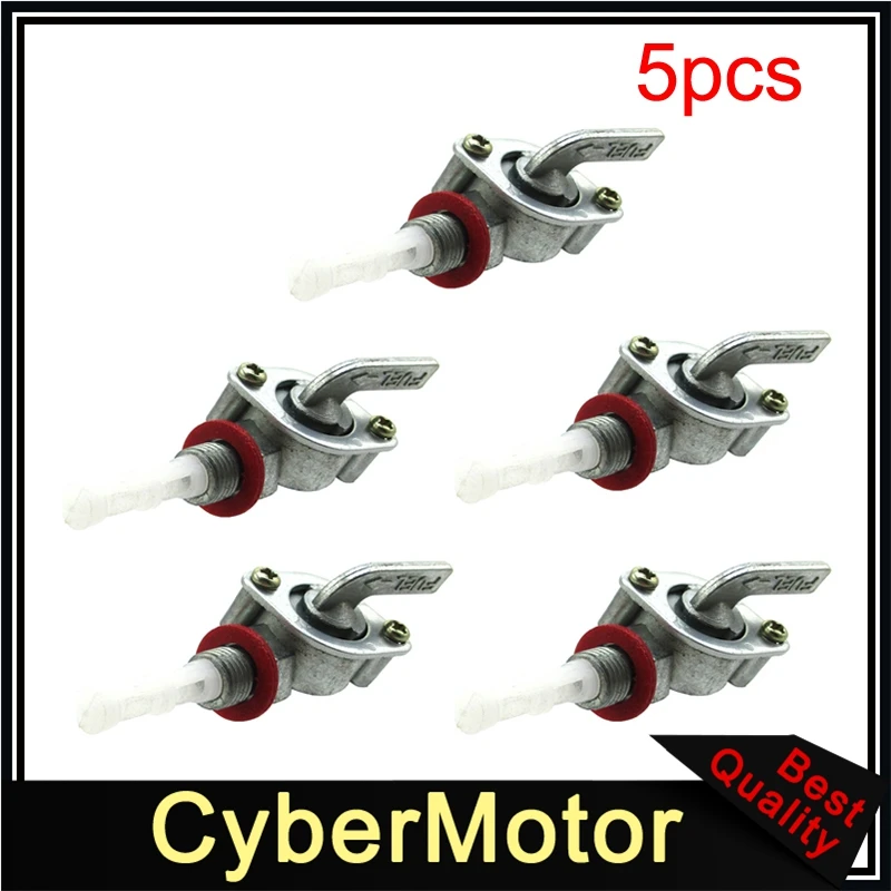Газовый топливный бак переключатель клапан Petcock кран для 2 такта 49cc 50cc 60cc 66cc 80cc моторизованный велосипед - Цвет: 5pcs