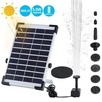 

Solar Fountain Solar Birdbath Fountain 5W Solar Panel Kit Floating Water Pump For Pool Pond Garden Aquarium