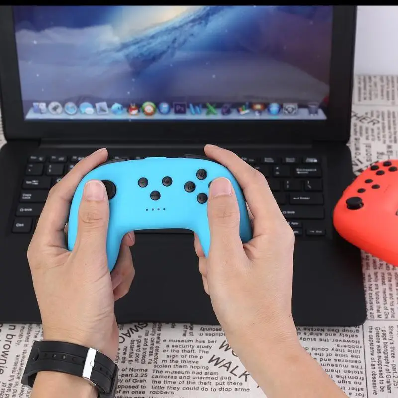2 шт. геймпад беспроводной Bluetooth контроллер Joypad подходит для переключателя shand, включая функции вибрации и датчика Joy-Cons