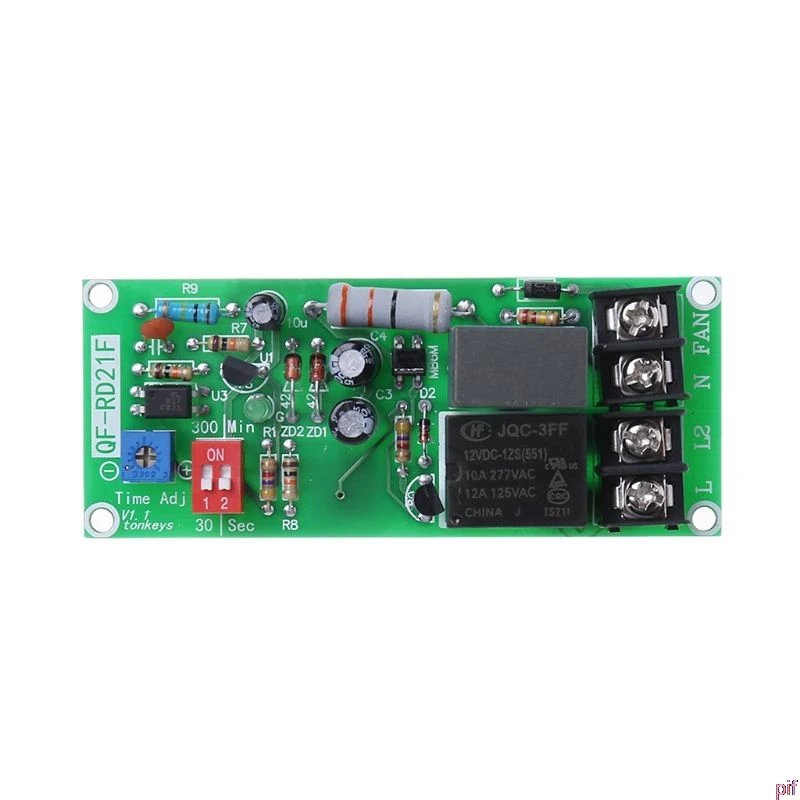 AC 100V-220V регулируемый таймер Управление триггерный релейный модуль задержка