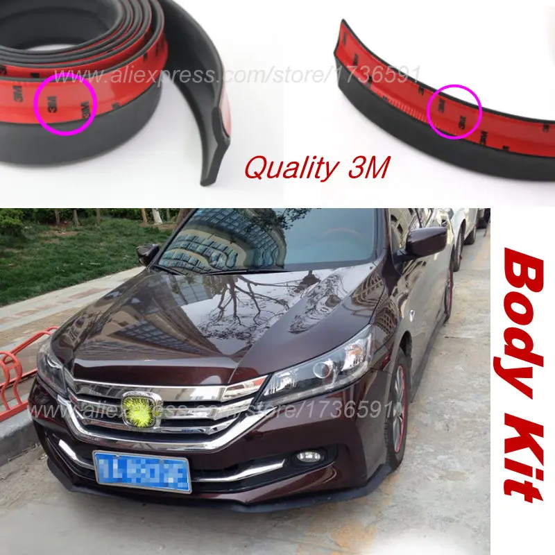 Для HONDA Accord City Civic Jazz Fit Freed 2008~ Onwork автомобильный бампер для губ обвес комплект передняя задняя юбка спойлер дефлектор Резиновая полоса