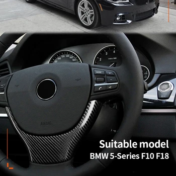 

Carbon Fiber Steering Wheel Sticker & Start Button Trim Cover Replacement for BMW 5 series F10 F18 2010-2015 Car Styling