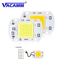 Светодиодный чип COB потолочные светильник AC220V SMD 20W 30W 50W белый/теплый белый с умная ИС(интеграционная Схема высокое Мощность DIY напольный светильник Точечный светильник