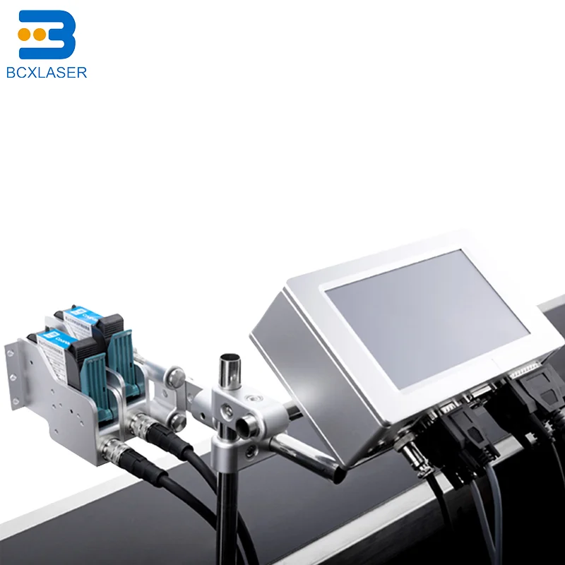 High speed PET bottle inkjet printer automatic batch number expiry date coding machine afbeelding