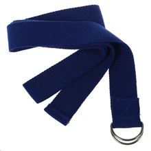 1 PCS Random Color 67" exercise Yoga Stretching Strap Polyester-cotton Belt Pilates Fitness Prop