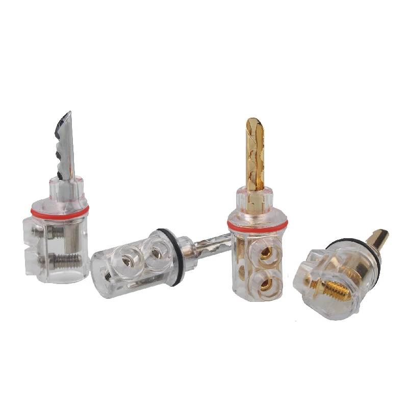 8 Pieces HiFi Speaker Banana Plug Pure Copper Lock Plugs Audio Cable Connector 8mm | Электроника