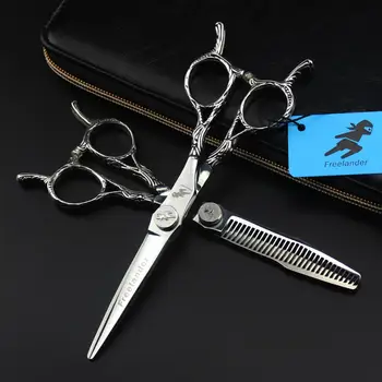 

6.0" Japan Hairdressing Cutting Scissors Japanese 440c Professional Argus handle Hair Shears for Salon Barbers haircut styling