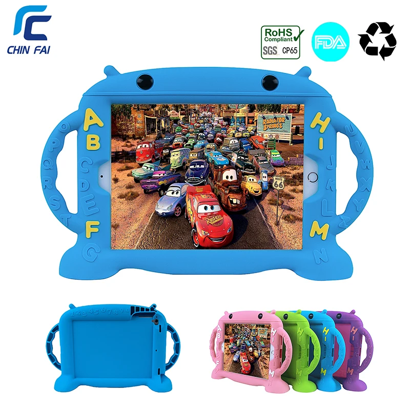 

ZH-5368 Kid Case for iPad Pro 2,Full Protective Silicone for iPad Air Air2 Pro 9.7 inch Kids Safe Shockproof iPad Air Case