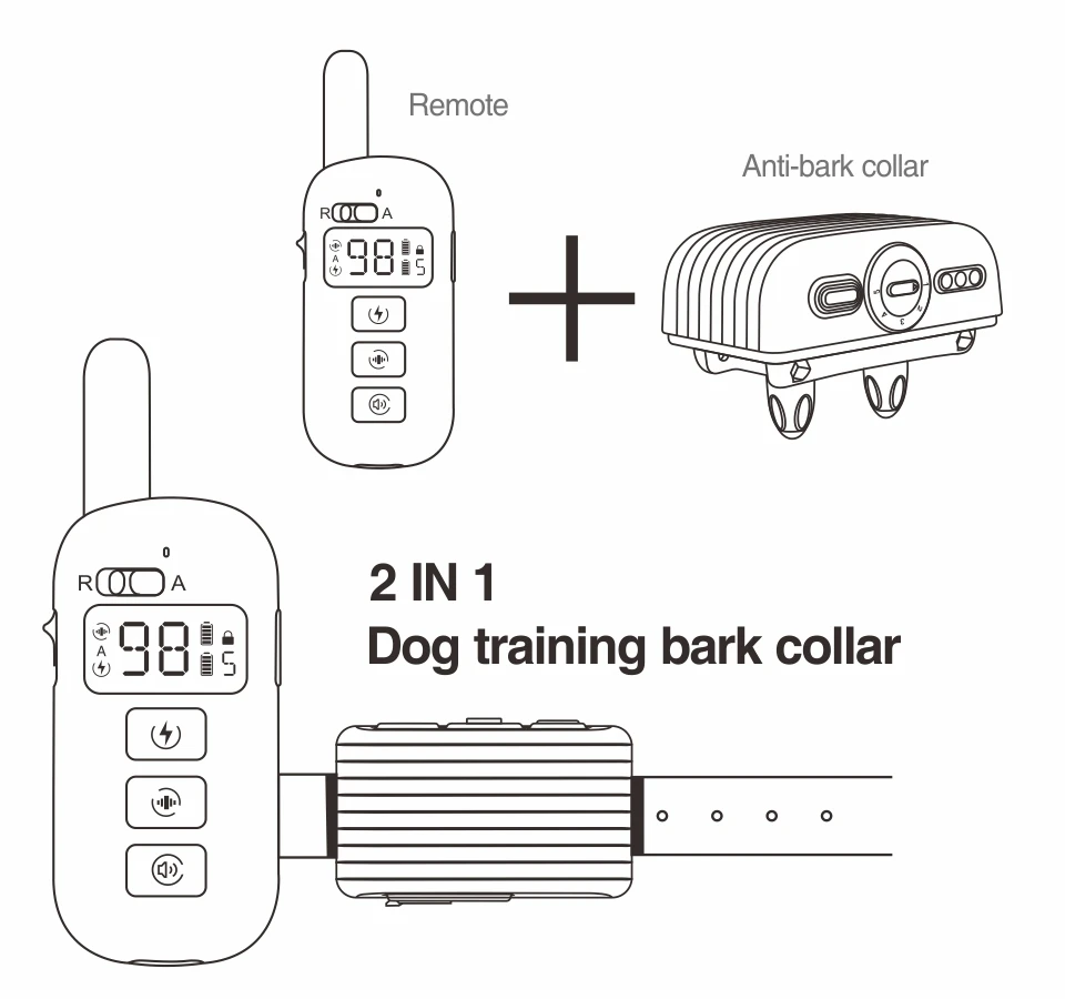 2nd Dog training bark collar DB500