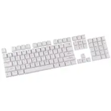 

104Pcs White Backlight Wear-resistant Key Caps Replacement Keyboard Accessory