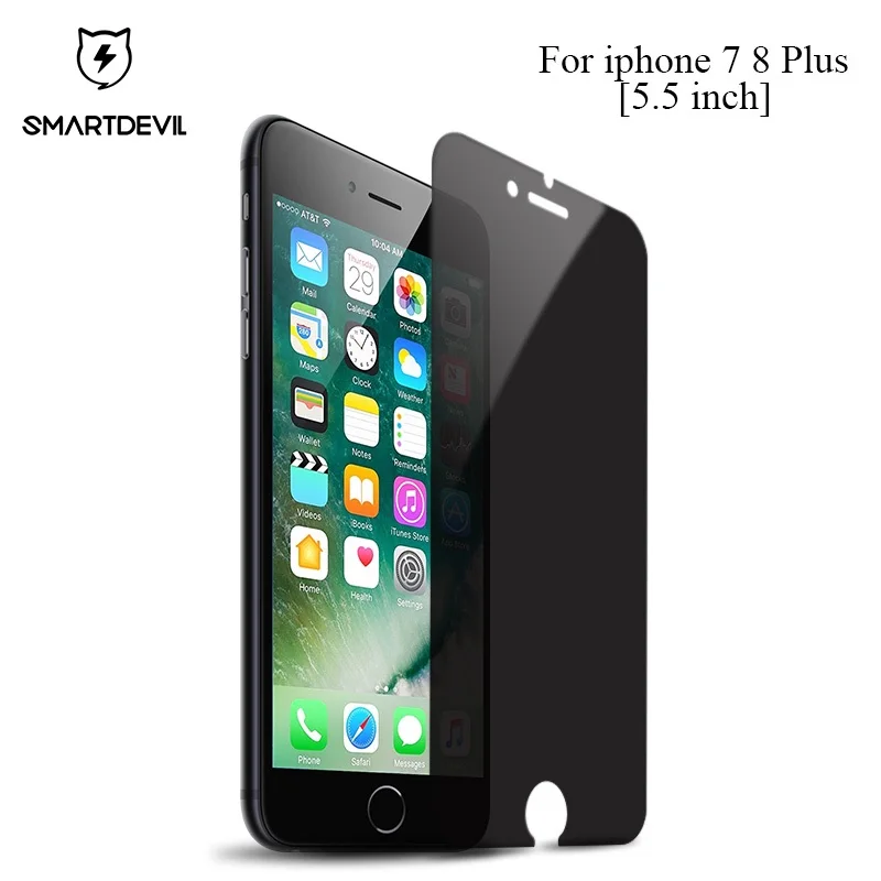 SmartDevil Anti peek Privacy Tempered Glass for iphone 7 8 Plus Screen