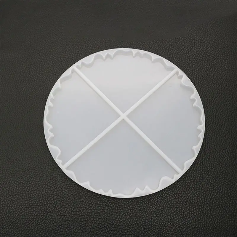 DIY Кристалл эпоксидной формы нерегулярные подстаканник чашки Pad Плесень ручной работы смолы формы
