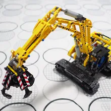 LELE 38014 Technic Серия Механический экскаватор Механическая лопата строительные блоки 720 шт. кирпичи игрушки подарок совместимый Technic 42006