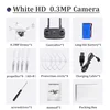 0.3 MP Camera White