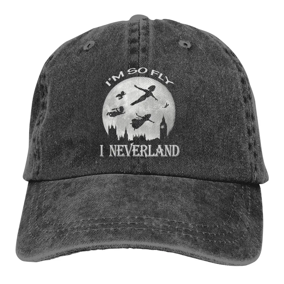 I'm So Fly I Neverland 1 Dad Джинсовая Шляпа винтажные бейсболки Регулируемые мужские