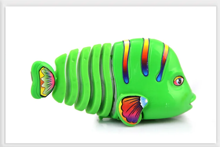 Colorful Winding Sway Fish Spring WAG Cartoon Fish-Winding Toy Fish Stall Hot Selling Wholesale CHILDREN'S Toy