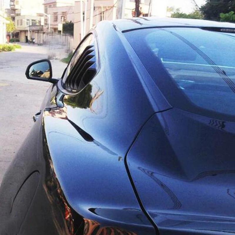 Для Mustang настоящий углерод волокно заднего бокового окна автомобиля декоративные- ford mustang окна автомобиля затвор выход диффузор