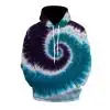 Осенние мужские модные толстовки с капюшоном для мальчиков с 3D принтом Tie Dye, толстовки с капюшоном, мужские повседневные пуловеры с капюшоном, повседневные толстовки для кампуса