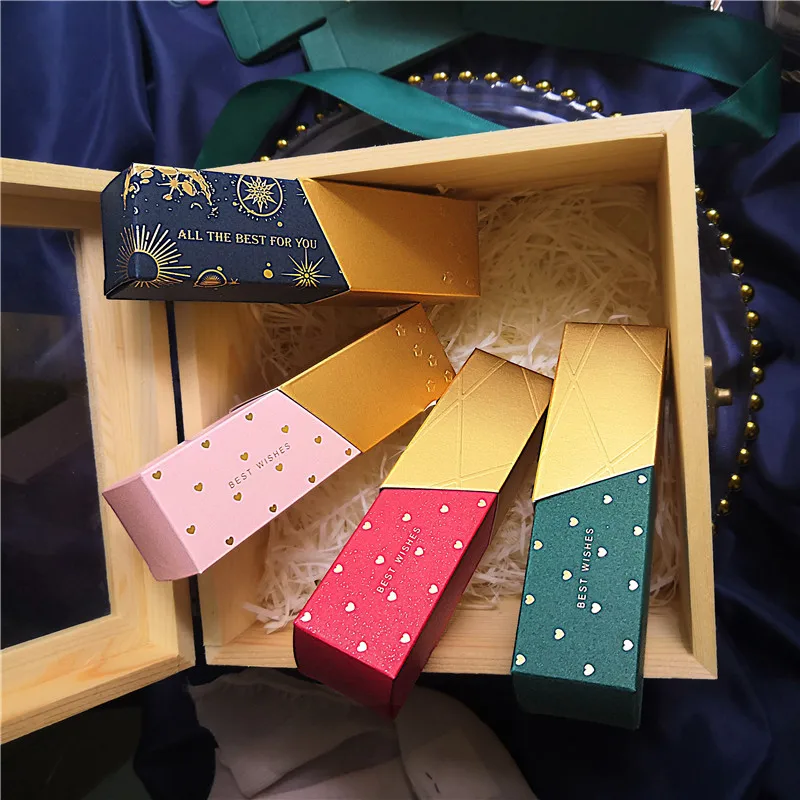 50pcs High quality creative favor boxes wedding candy box christmas gift box chocolate biscuits paper sugar boxes for packaging