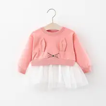 12,9, Новое поступление, милое платье для маленьких девочек одежда для детей, Размер 73, 80, 90, 100 см Новинка года, весенняя одежда для маленьких детей