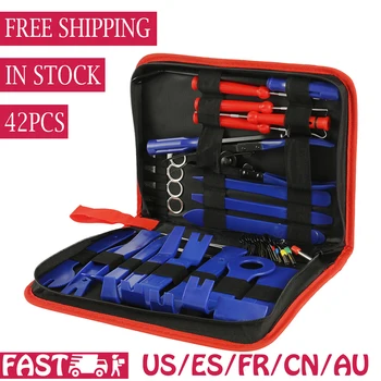 

42Pcs Car Disassembly Tool Portable Auto Car Radio Panel Door Clip Panel Trim Dash Audio Removal Installer Pry Kit Repair Tool