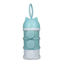 Независимая Однослойная дизайнерская креативная мультяшная детская трехслойная коробка для сухого молока портативный боковой открытый контейнер для закусок сухого молока