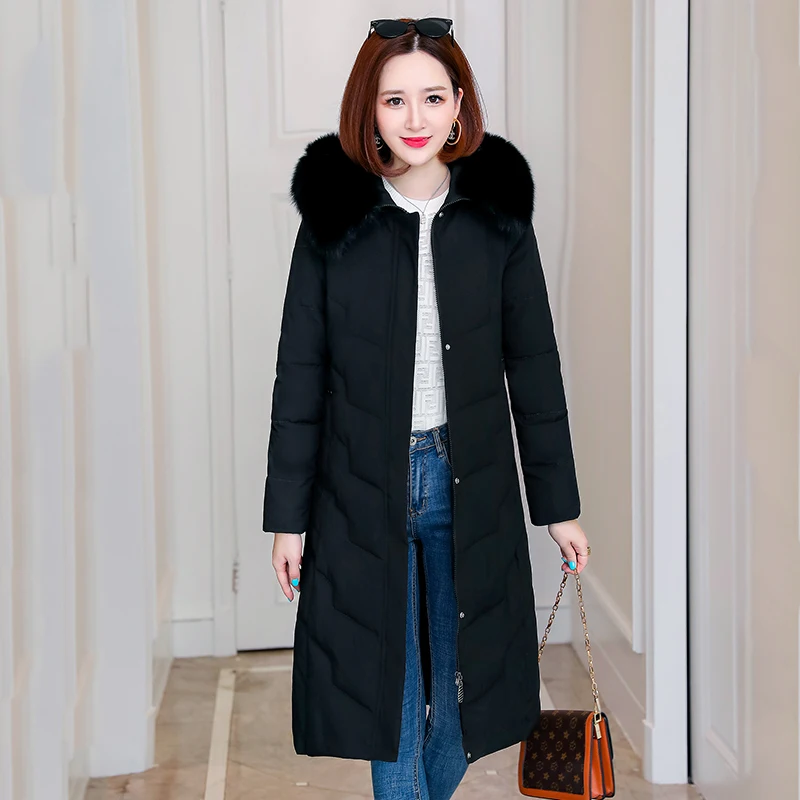 2020 Winter X-Long Down Jacket for Women Plus Size