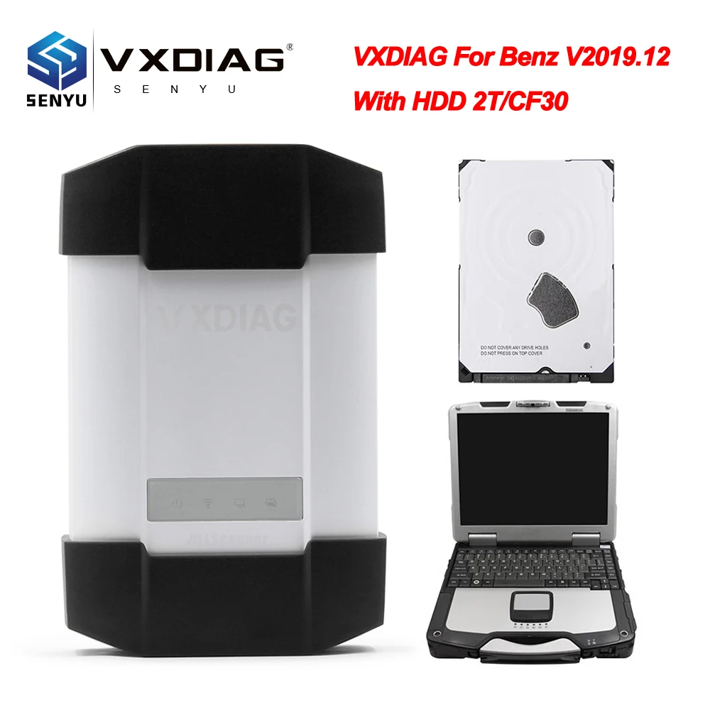 VXDIAG VCX для BENZ V2019.12 для MB wifi сканер OBD 2 OBD2 автомобильный диагностический инструмент ECU программист для MB PK Star C3 C4 C5 C6