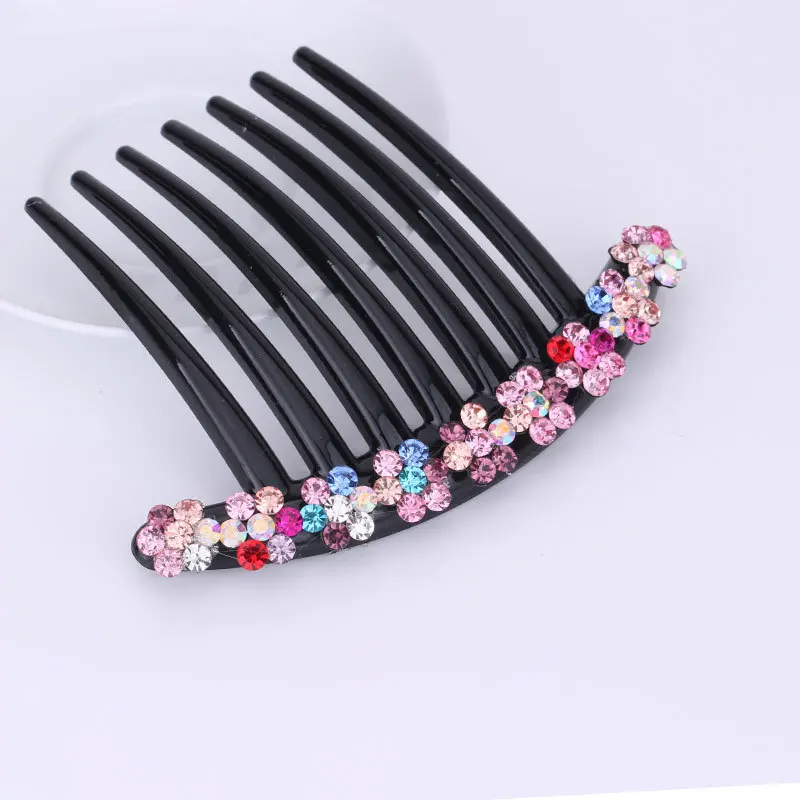 Rhinestone Bobby Pins Crystal Hair Clip Hair Female Wedding Bridal Hair Pins for Women Head Jewelry Korean Accessories Comb - Окраска металла: 4