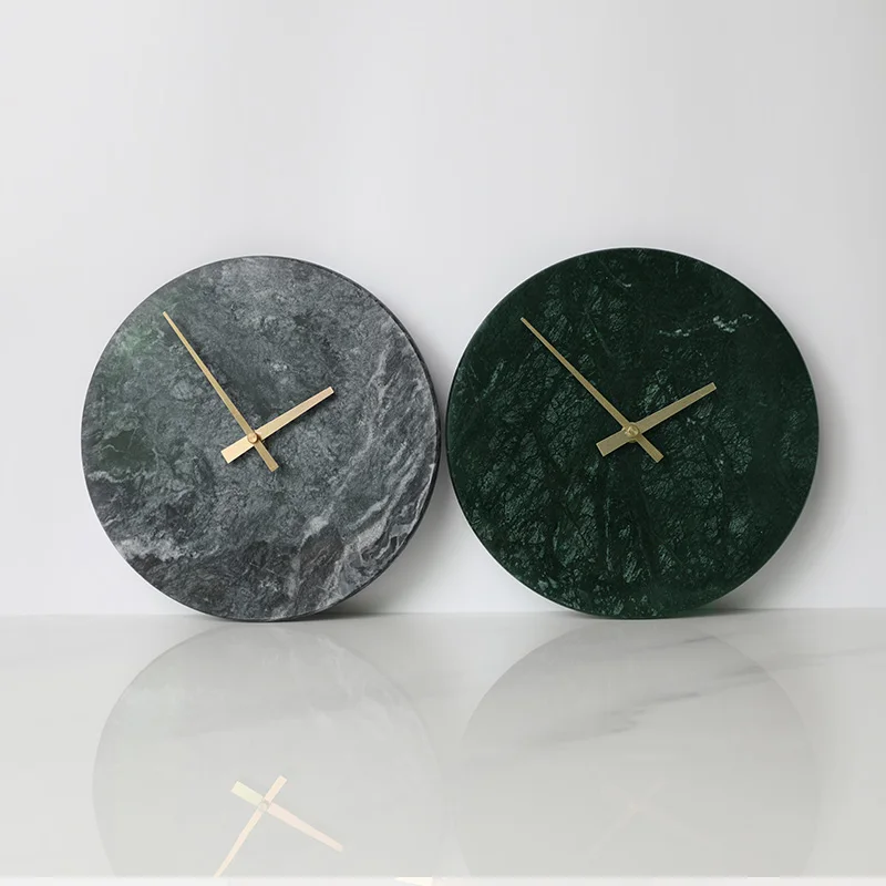 

Мраморные настенные часы 25 см