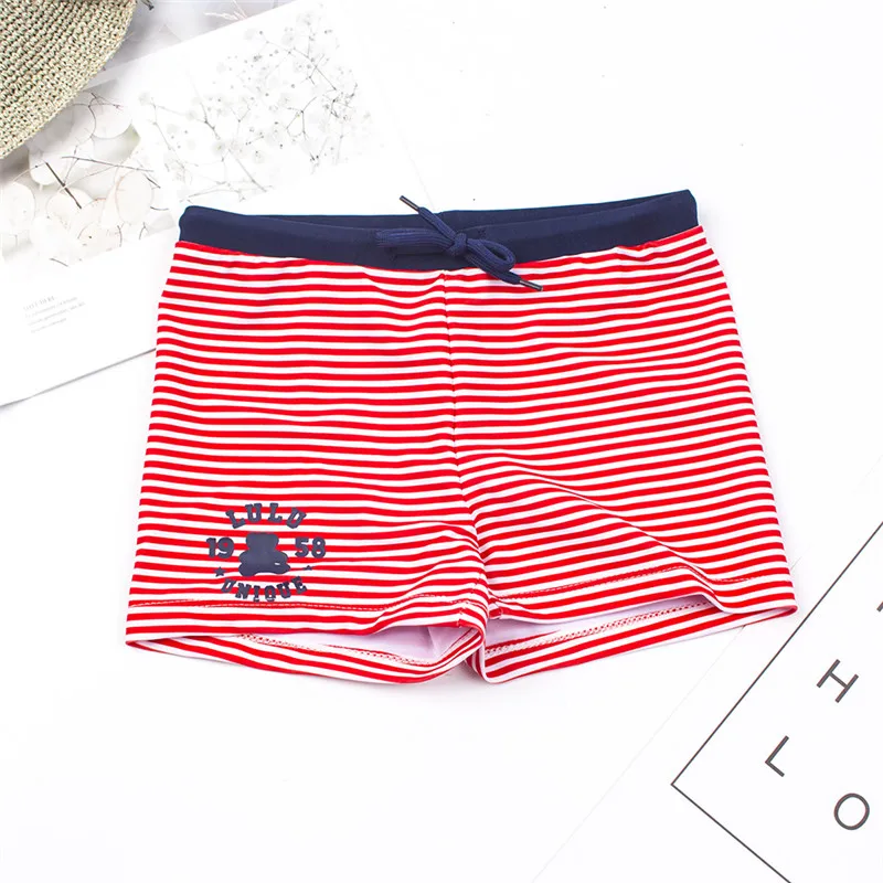 Новинка года; детские купальные плавки в полоску; цельные детские купальные шорты; летняя одежда для купания; бандажный купальный костюм для мальчиков; пляжная одежда