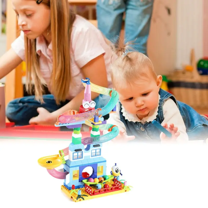 Радужные баллоны строительные блоки для детей сборка "Сделай сам Игра Головоломка Детские развивающие игрушки R7RB