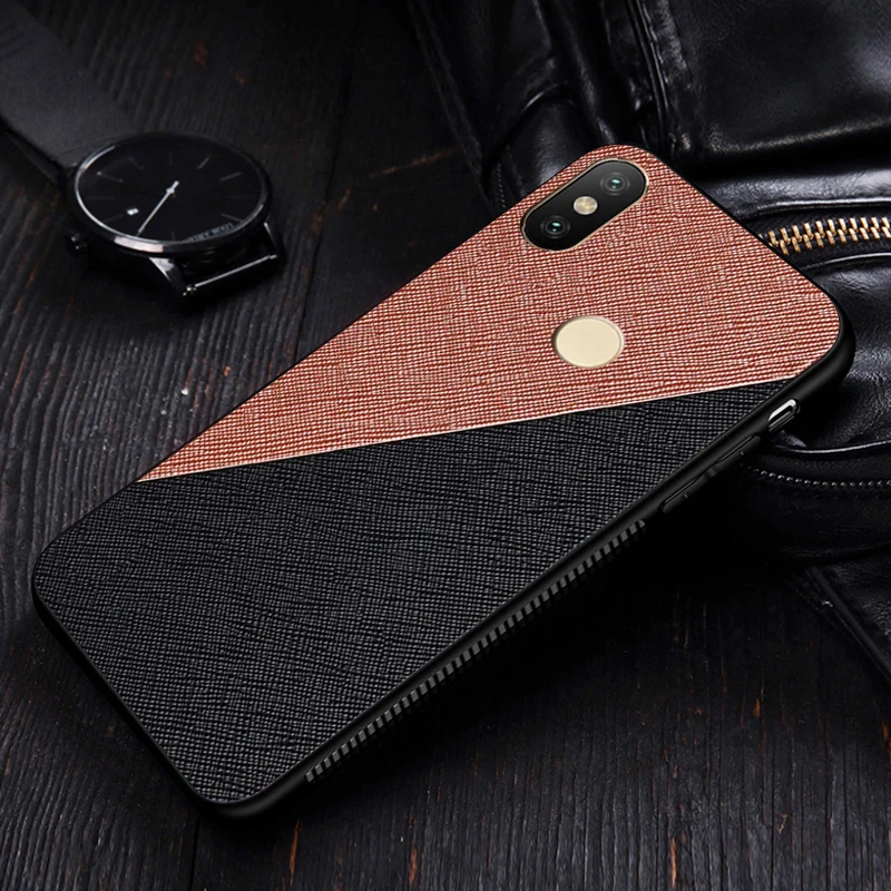 Etui,Cover,Case,For Xiaomi Redmi Note 5 pro Note5 Fabric Cloth Texure Bumper SiIicone Soft edge Bumper Frame Back Phone Cases