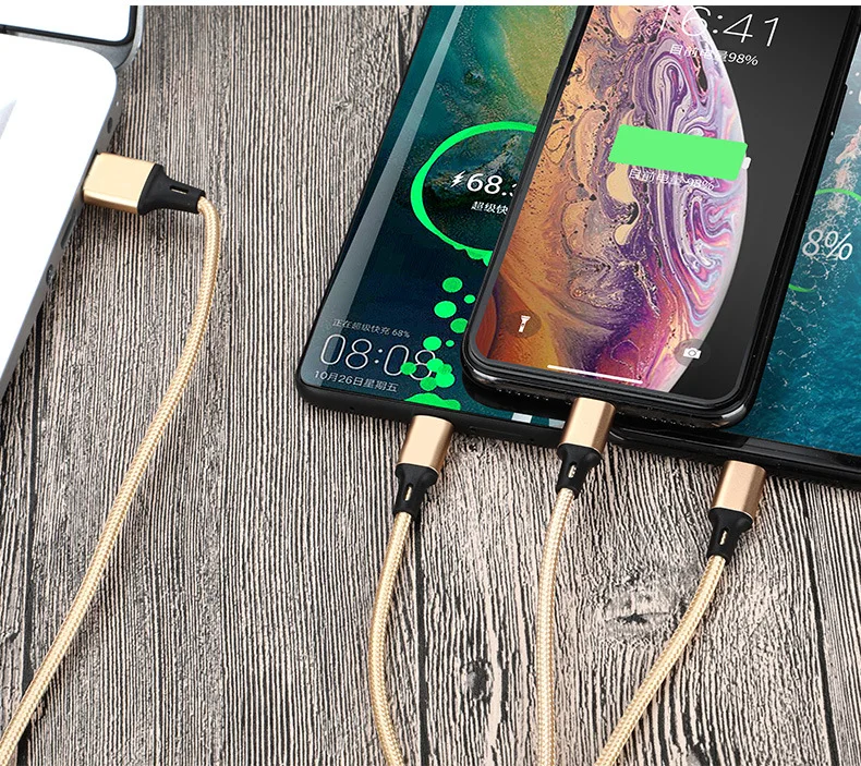 Быстрая зарядка triad type-C Micro USB кабель зарядное устройство для Iphone 7 samsung s7 millet многофункциональные данные Redmi Note 5 Pro
