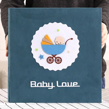 

Felt Album 7 Inch Insert Diy Mixed Creative Children's Baby Growth Album Memory Souvenir DIY Craft Record Book Photo Album