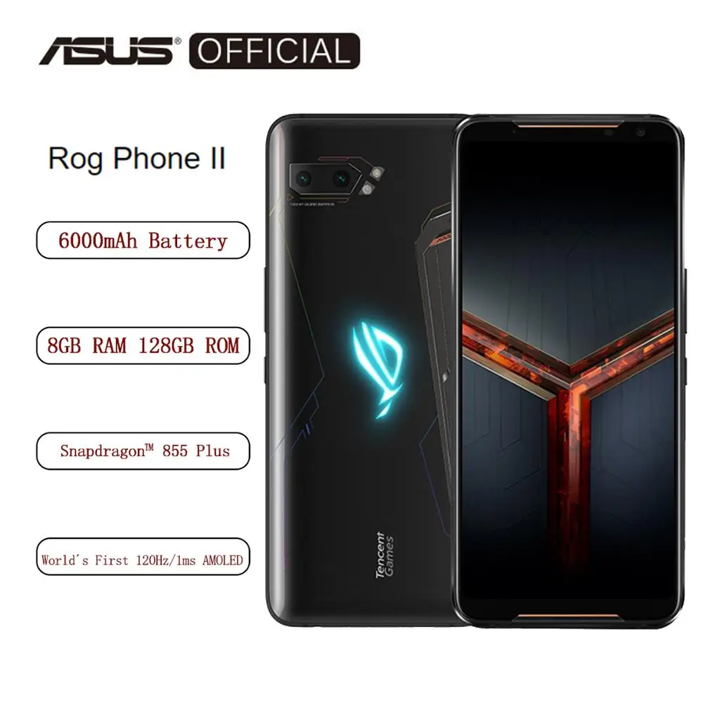 Смартфон ASUS ROG Phone 8 ГБ ОЗУ 128 Гб ПЗУ Восьмиядерный процессор Snapdragon 855 Plus 6000 мАч NFC